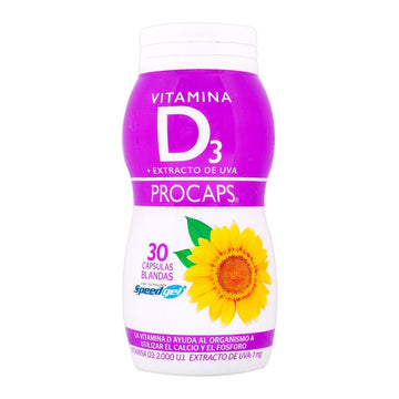 Vitamina D3 2000 UI 100 cápsulas — Procaps