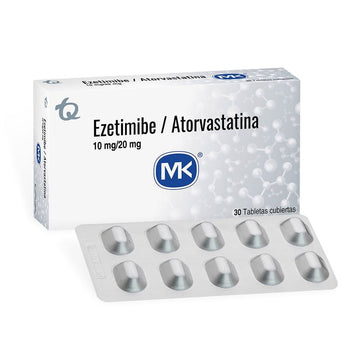 Ezetimiba 10mg Atorvastatina 20mg 30 tabletas — Tecnoquímicas