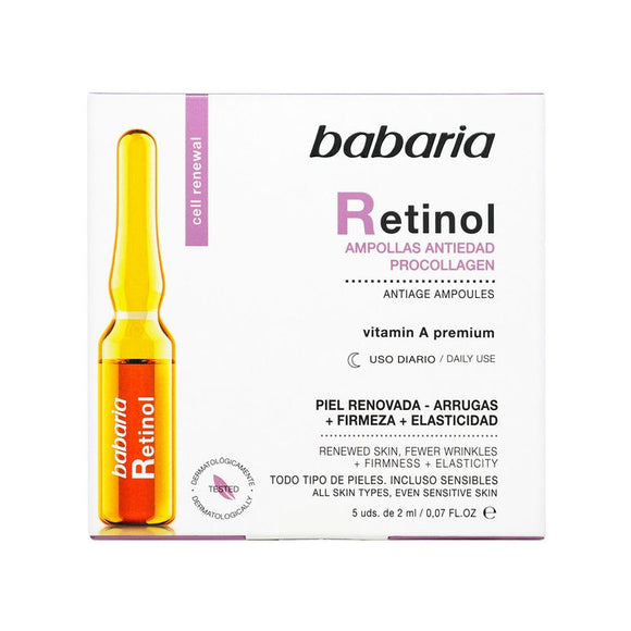 Retinol en Ampolla Babaria 2 ml 5 Unidades — Babaria