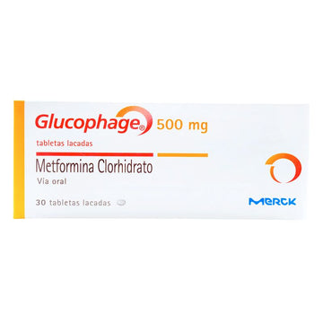 Glucophage 500 mg 30 Tabletas — Merck