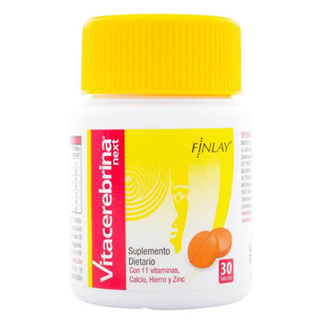 Vitacerebrina Next multivitamínico 30 tabletas — Laboratorios Finlay