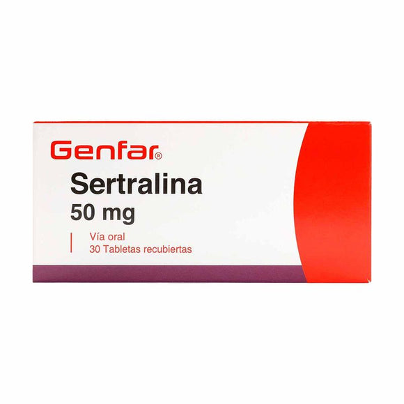 Sertralina 50mg 30 tabletas — Genfar
