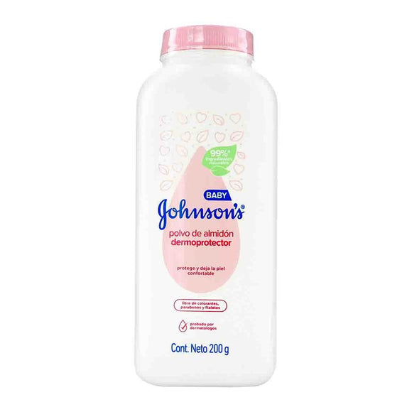 Talco Johnson's Baby Original 200 g - Polvo de almidón dermoprotector para bebé