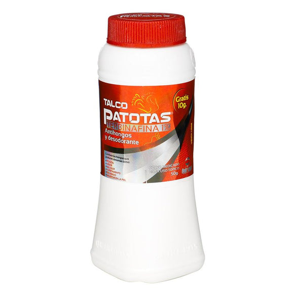 Talco Patotas terbinafina 1% 50 gr — Quirupos