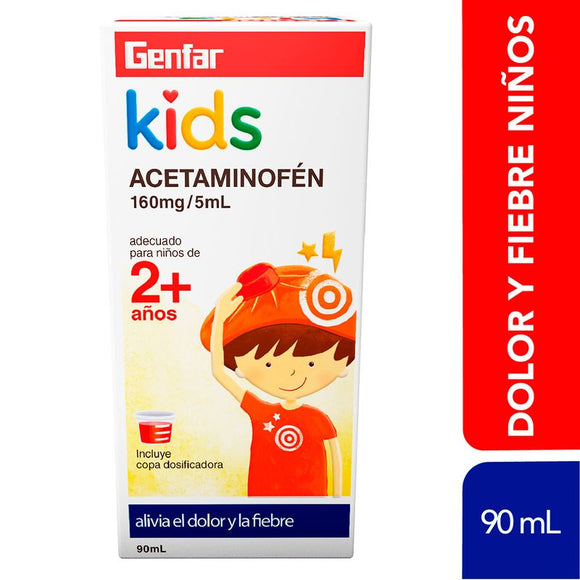 Acetaminofén Kids 160 mg/5 mL Genfar