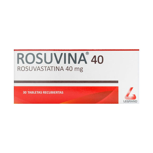 Rosuvina 40mg Rosuvastatina 30 tabletas — Legrand