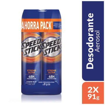 Desodorante Speed Stick Xtreme Ultra Spray 150 ml pack x 2 unidades Colgate Palmolive