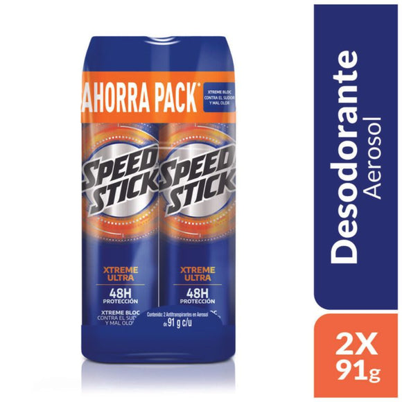 Desodorante Speed Stick Xtreme Ultra Spray 150 ml pack x 2 unidades Colgate Palmolive