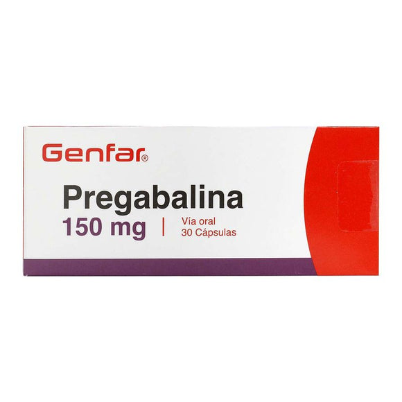 Pregabalina 150mg 30 cápsulas — Genfar