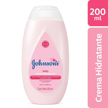 Crema Corporal Johnson's Baby Original 200 ml - Frasco hidratante para piel del bebé