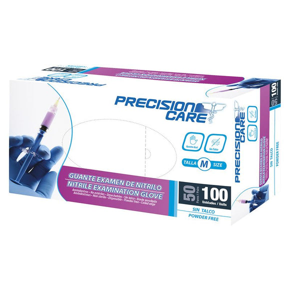 Guante Nitrilo Negro Talla M Precision Care