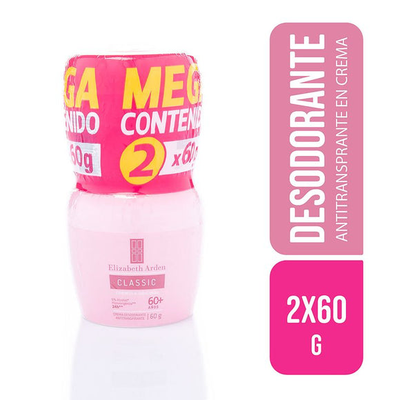 Desodorante Elizabeth Arden Classic Crema 60g x2