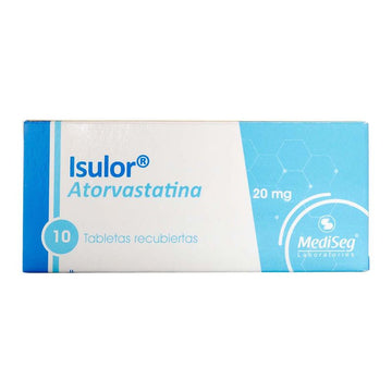 Isulor Atorvastatina 20mg 10 tabletas — Icom