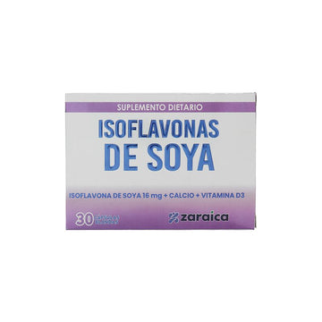 Isoflavona de Soya 16mg + Calcio + Vitamina D3 30 Cápsulas — Zaraica