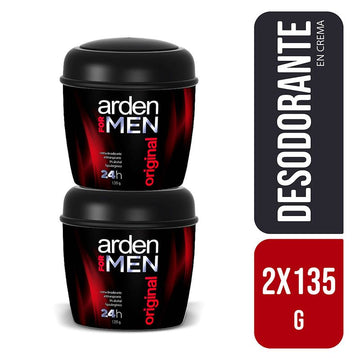 Desodorante Arden For Men Original Crema 135 g x 2 unidades