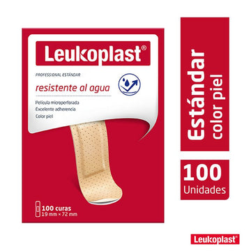 Curas Leukoplast estándar color piel caja x 100 unidades — BSN Medical