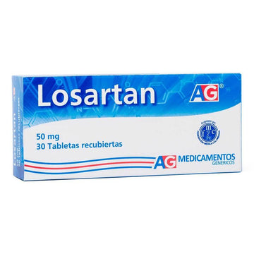 Losartan 50mg 30 Tabletas — AG