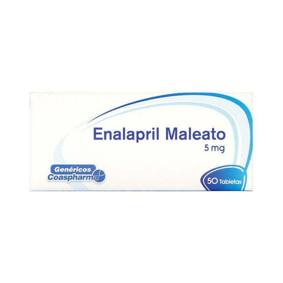 Enalapril 5mg 50 Tabletas — Coaspharma