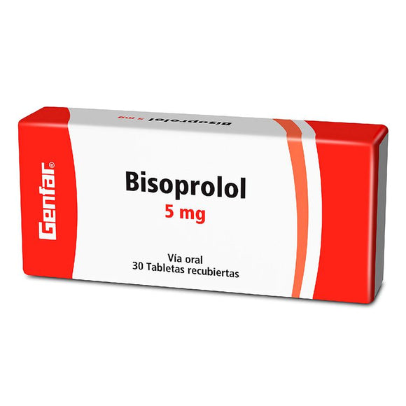 Bisoprolol 5mg 30 tabletas — Genfar