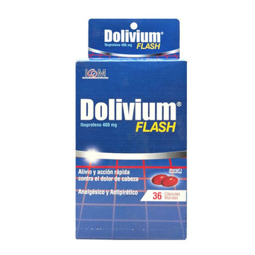 Dolivium Flash 400mg ibuprofeno 36 cápsulas — Icom