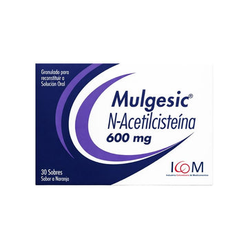 Mulgesic N-Acetilcisteína 600mg 30 sobres — Icom