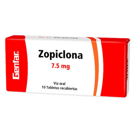 Zopiclona 7.5mg 10 tabletas — Genfar