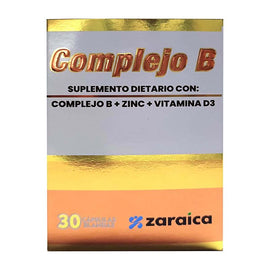 Complejo B Zinc Vitamina D3 30 cápsulas — Zaraica
