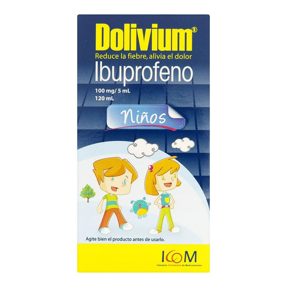 Dolivium Niños ibuprofeno 100mg/5ml suspensión 120ml — Icom