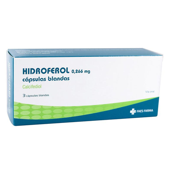 Hidroferol 0.266 mg 3 Cápsula Blanda — Faes Farma
