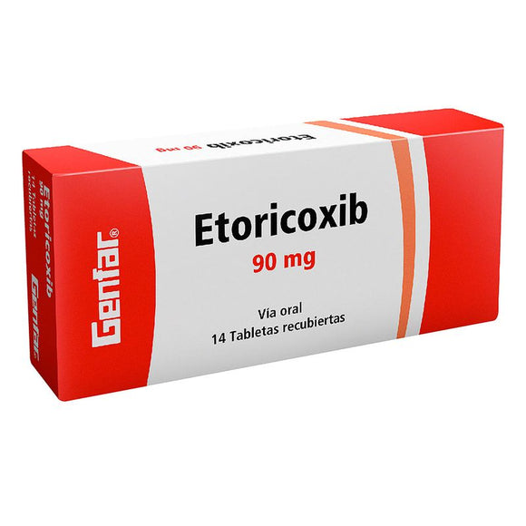 Etoricoxib 90mg 14 Tabletas — Genfar