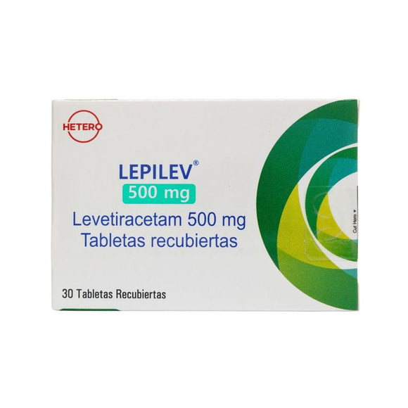 Lepilev 500 mg Levetiracetam 30 Tabletas Hetero