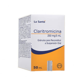 Claritromicina 250mg/5ml Suspension Oral 50ml — Coaspharma