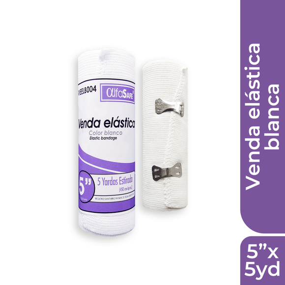 Venda Elástica Blanca Alfa 5x5 Yd