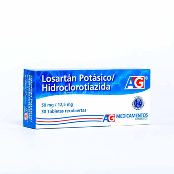 Losartan Hidroclorotiazida 50/12.5mg 30 tabletas — Lafrancol