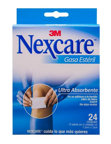 GASA ESTERIL NEXCARE 24 UNIDADES