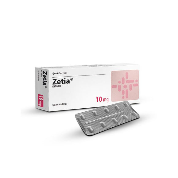 Zetia ezetimiba 10mg 30 tabletas — Merck Sharp & Dohme