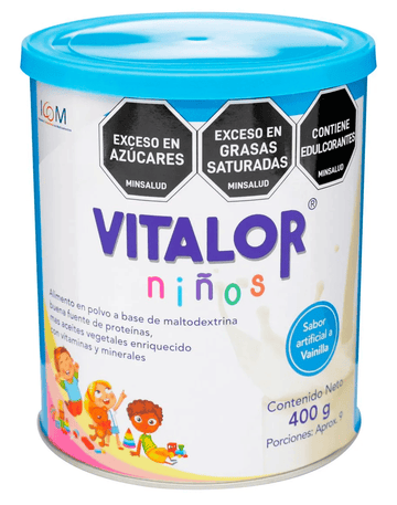 Vitalor Niños Vitaminas Vainilla 400 g - Suplemento nutricional en polvo para niños con vitaminas y minerales