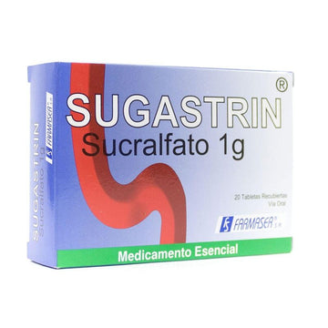 Sugastrin Sucralfato 1g 20 tabletas recubiertas — Farmaser