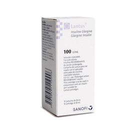 Lantus Insulina Glargina 100 U/ml Caja x 1 Cartucho x 3 ml