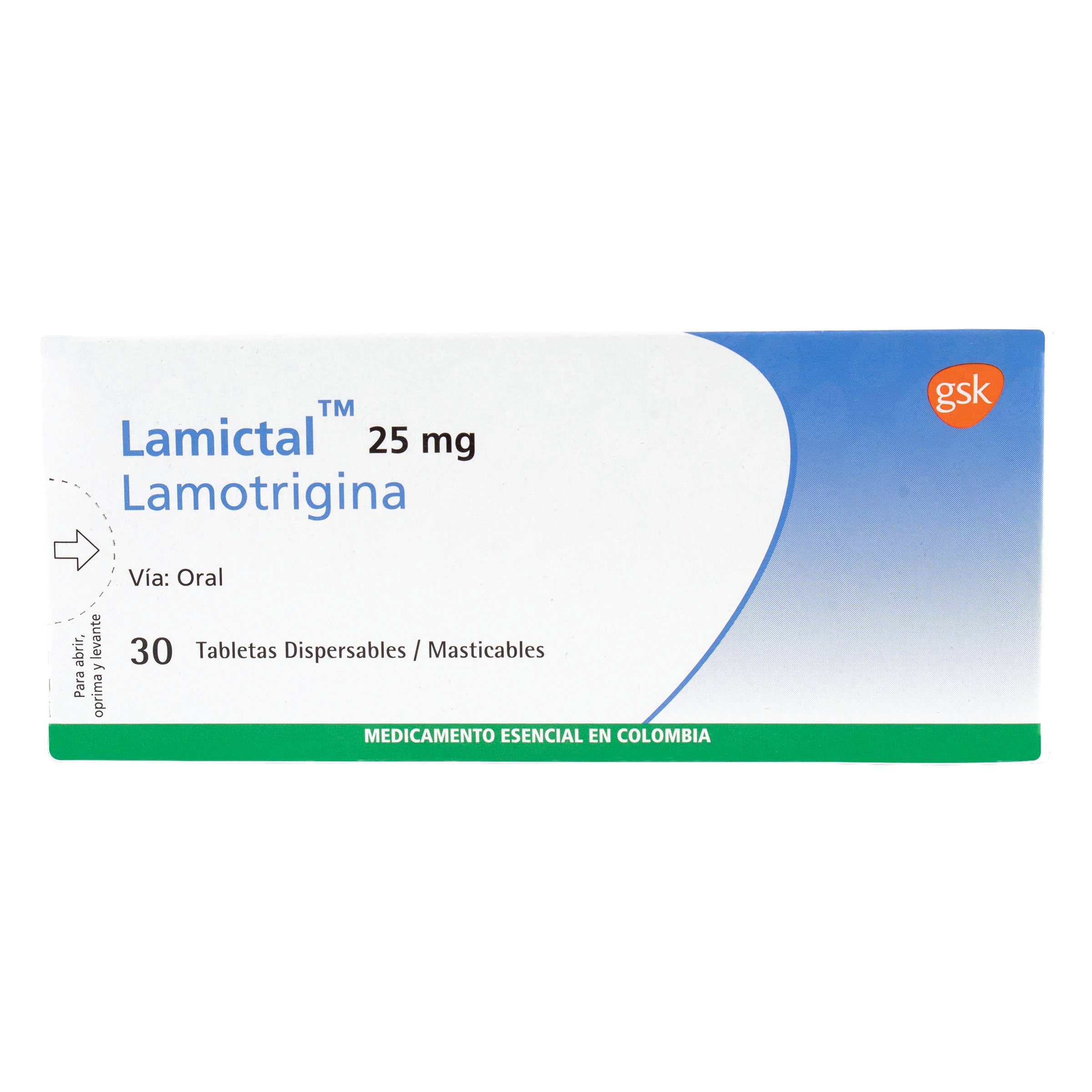 LAMICTAL DISPERSABLE 25 MG 30TBS (LAMOTRIGINA) (SC)