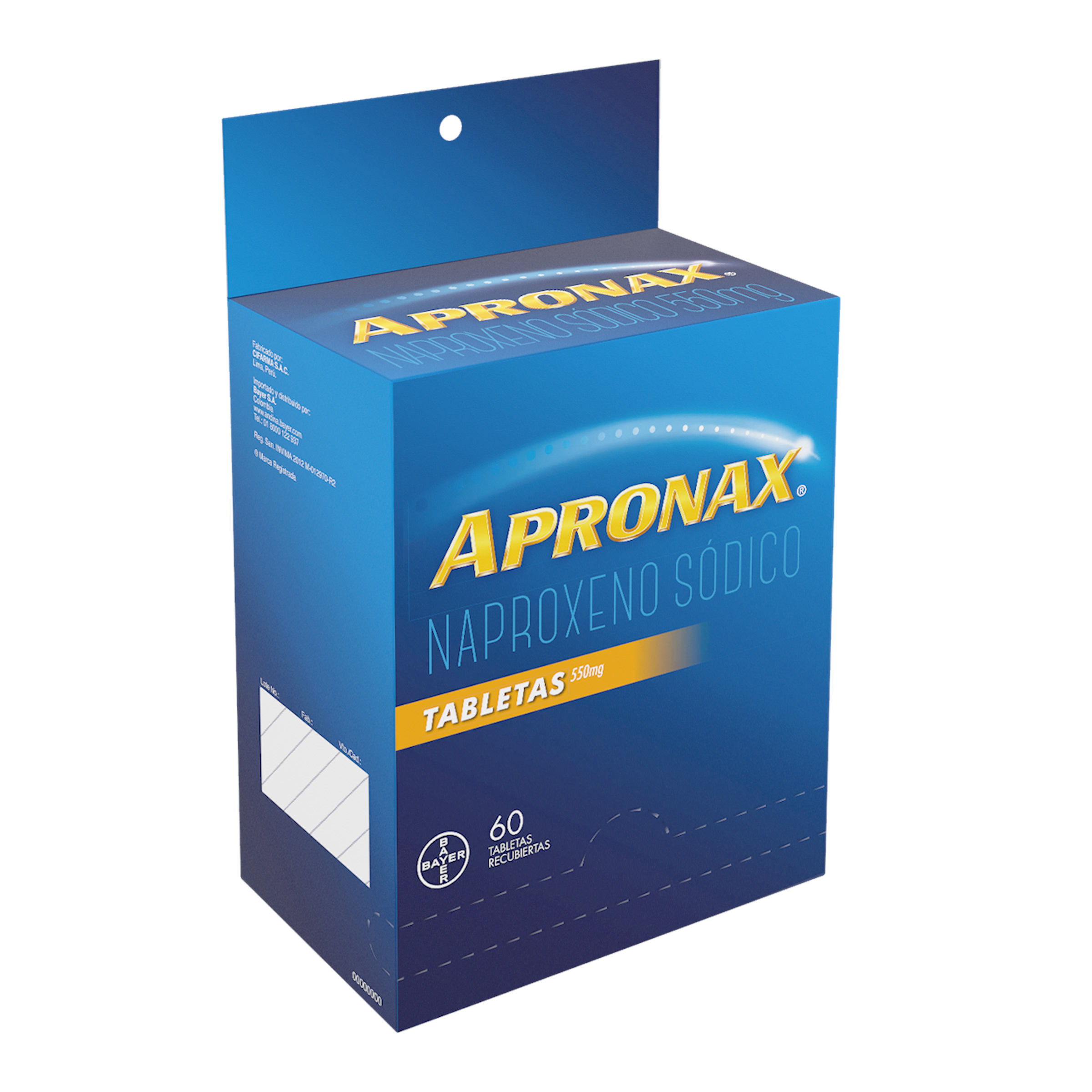 (F) APRONAX 550 MG 60 TABLETAS - (EXH1) - 4 UNIDADES