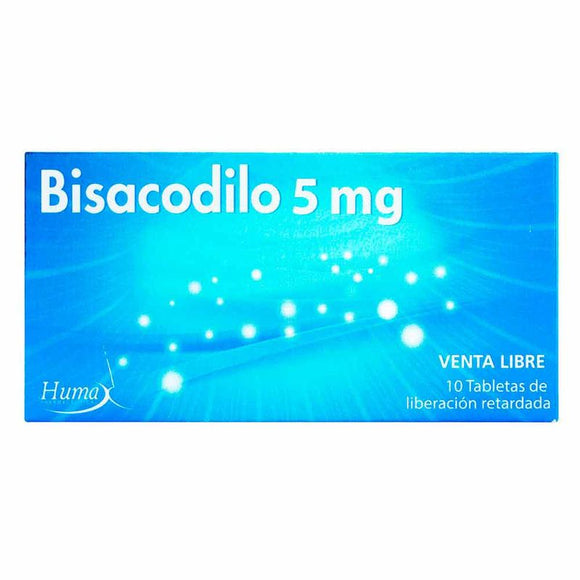 Bisacodilo 5mg 100 tabletas — Humax Pharmaceutical