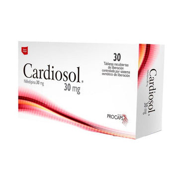 Cardiosol 30mg nifedipino 30 tabletas de liberación prolongada — Procaps