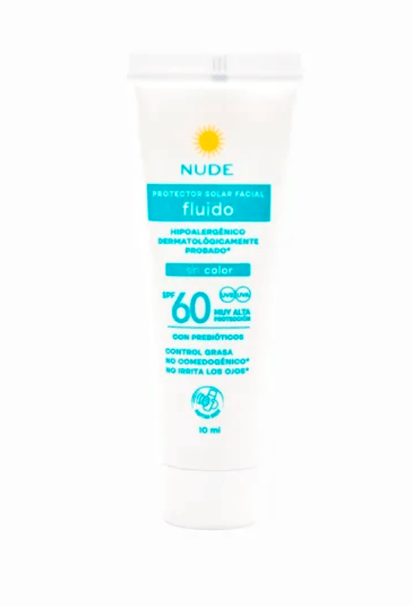 PROTECTOR NUDE FACIAL SIN COLOR SPF60 10ML