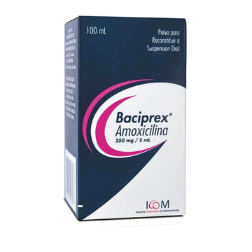 Baciprex amoxicilina 250mg/5ml Suspensión 100ml — ICOM