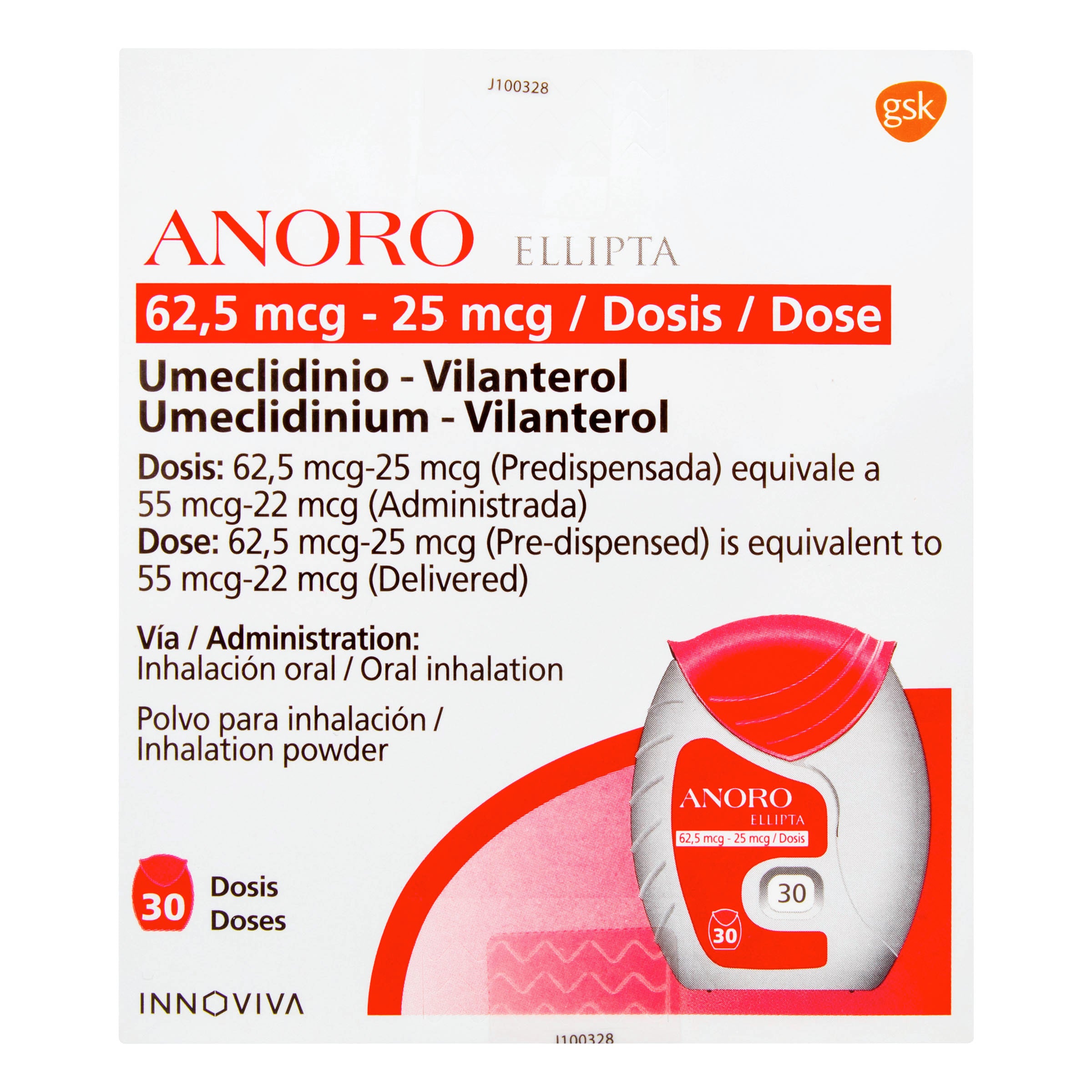 ANORO ELLIPTA 6205 MCG 30 DOSIS