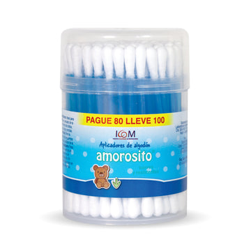 Copitos Amorosito algodón biodegradable 100 unidades — Icom