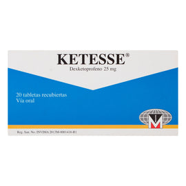 (F) KETESSE 25 MG 20 COMPRIMIDOS - 10 UNIDADES
