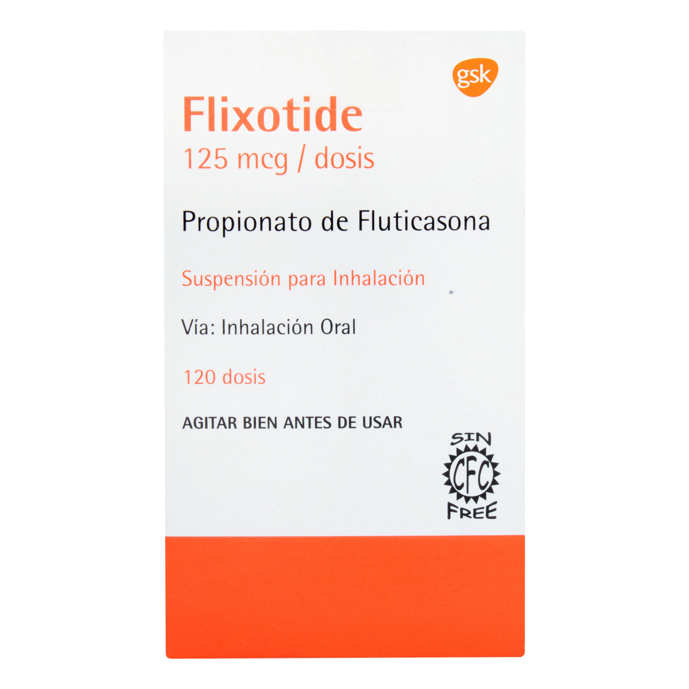 FLIXOTIDE INHALADOR 125 MCG 120 DOSIS