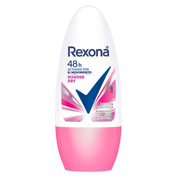 Desodorante Rexona Roll-On Powder Dry 50 ml — Unilever